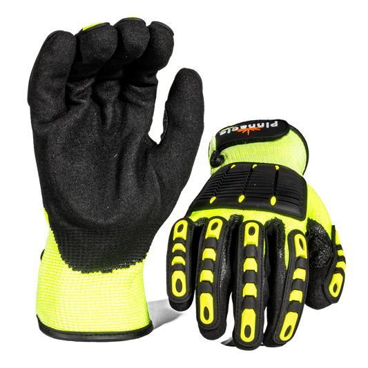 Pinnacle IMPAFLEX TPR Impact & Cut Resistant Glove, Nitrile Coated Sandy Palm, LV5 (13-100296)
