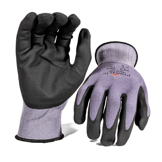 Pinnacle ProFLEX SUPRA 15g Grey Nylon/spandex Shell, Micro Foam Nitrile, Sandy Palm Coat Glove (13-100299)