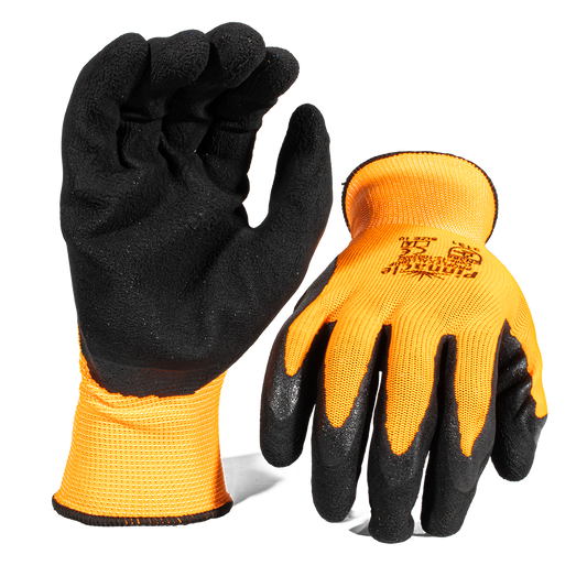 Pinnacle ProFLEX ALLGRIP 13g Orange Nylon Shell, Latex Micro Foam, Sandy Palm Coat Glove (13-1003032)