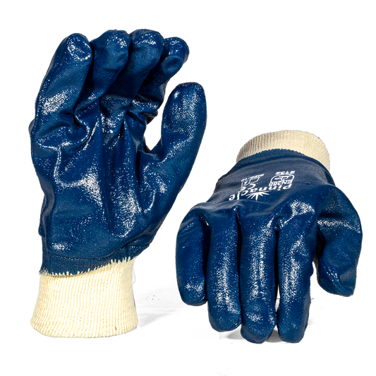 Pinnacle Blue Nitrile Glove Knit Wrist Size 10 (13-100305)