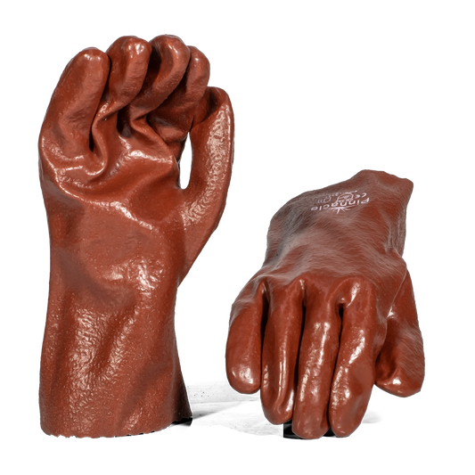 Pinnacle Brown PVC ABRASION Glove Open Cuff 27cm (13-100318A)