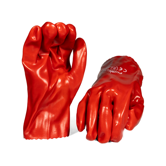Pinnacle PVC Red Glove Open Cuff 27cm (13-100321)