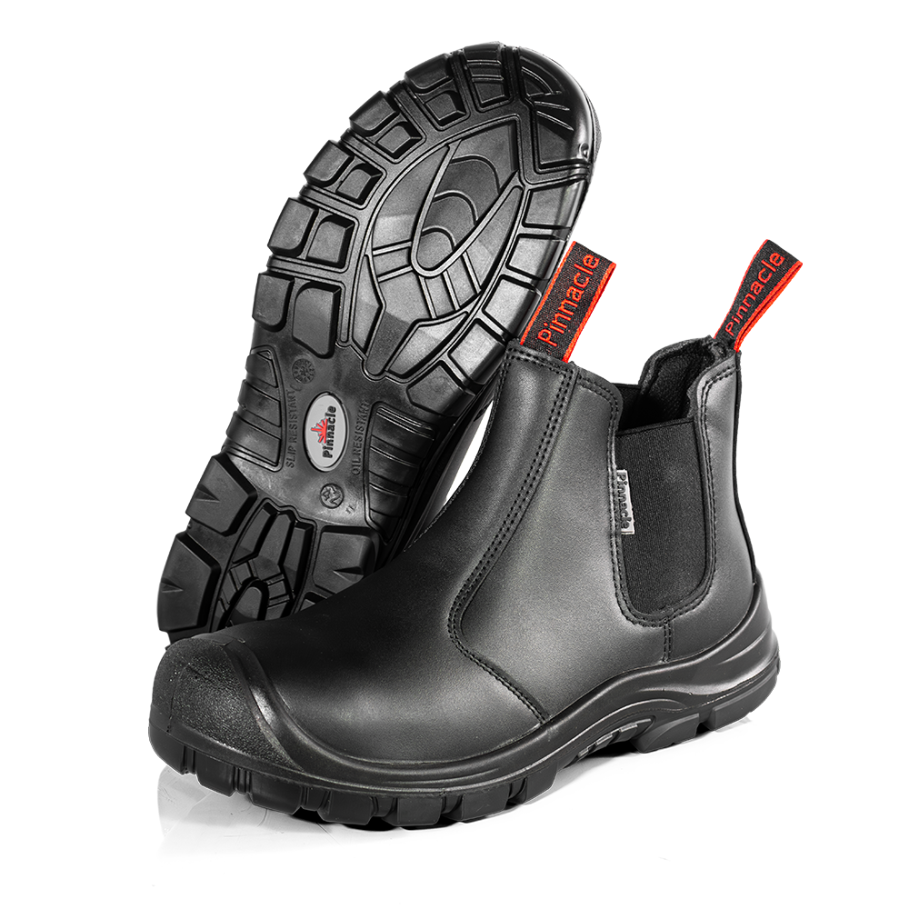 Pinnacle AUSTRA CHELSEA Boots Black (Steel Toe & Midsole)