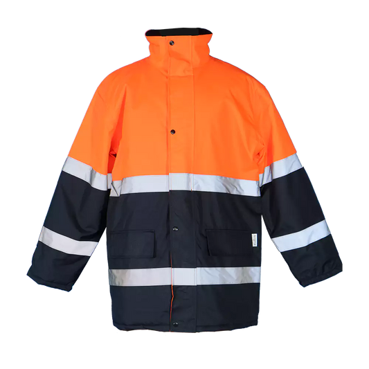 Pinnacle Two-Tone Freezer Jacket Orange/Navy (S – 4XL)
