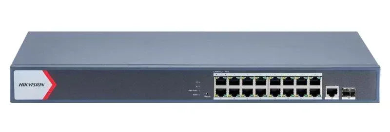Hikvision 16 Port Gigabit Smart Managed POE Switch Guards On Duty Security