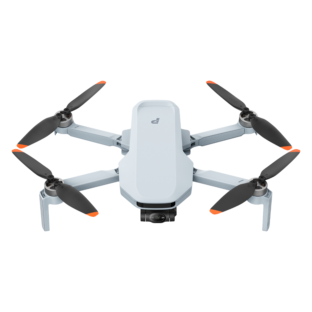 Potensic Atom 3 4K camera drone front view with 3-axis gimbal on dark background