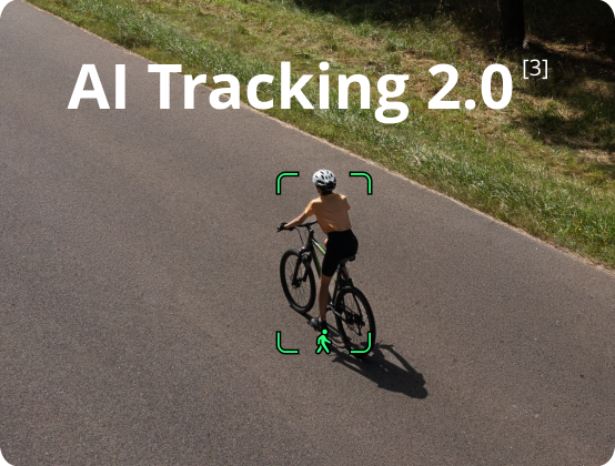 Potensic Atom 3 AI Tracking 2.0 following a cyclist - hands-free follow shots