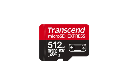 TRANSCEND 512 GB microSD Express Card; PCIe Gen 3 Read up to 900MB/S Write up to 780 MB/s UHS-I U3 V30 A1