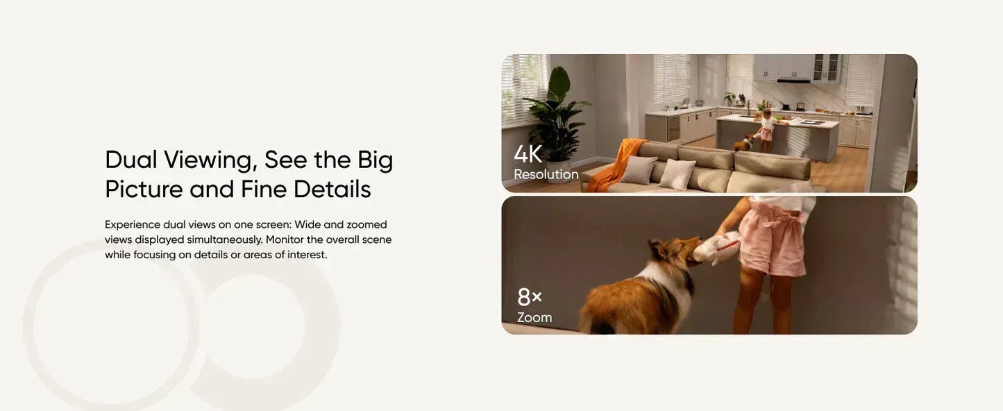 Eufy Indoor Cam S350 4K Dual Lens 360 Degree Surveillance Wired Indoor Camera (Special) Guards On Duty Security