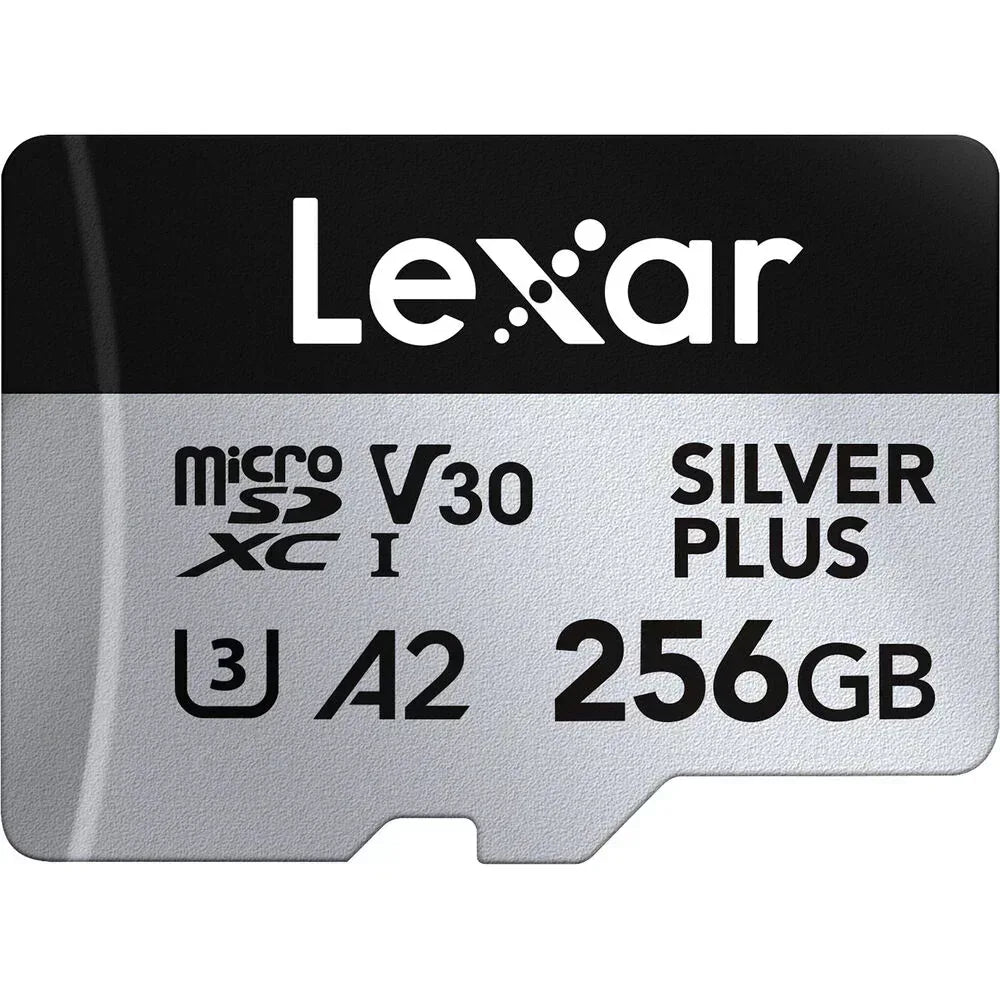 Lexar 256GB Professional SILVER PLUS UHS-I microSDXC Memory Card + SD Adapter Guards On Duty Security