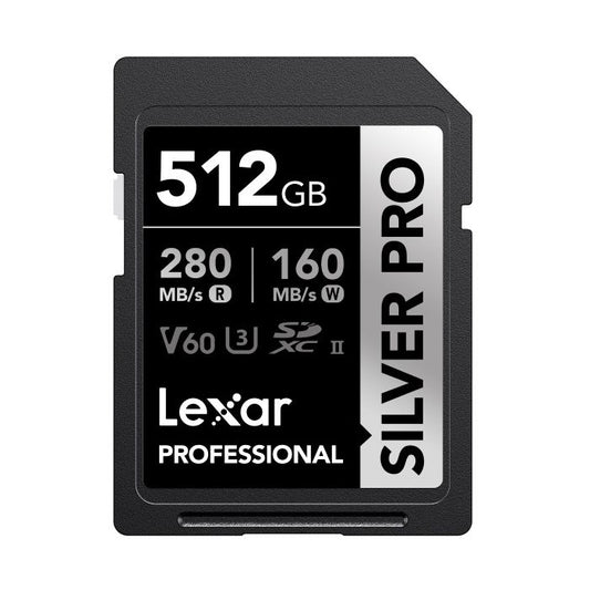 Lexar Professional SILVER PRO SDXC UHS-II Memory Card - 512GB, 280MB/s - Guards On Duty Shop