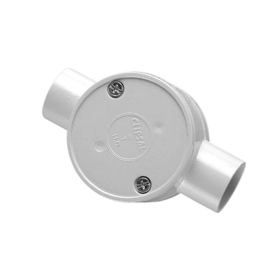 NAT Security - PVC ROUND BOX 2WAY + LID + SCREWS 25MM