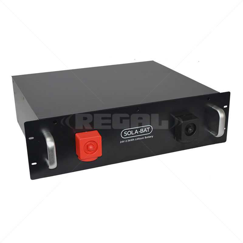 Battery Lithium 25.6V 100AH Rack 3U LiFePO4