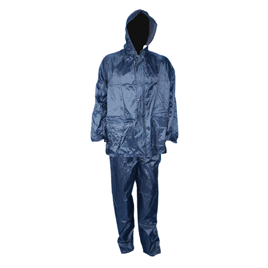 Pinnacle Oxford Rubberised Rain Suit Navy (S – 3XL)