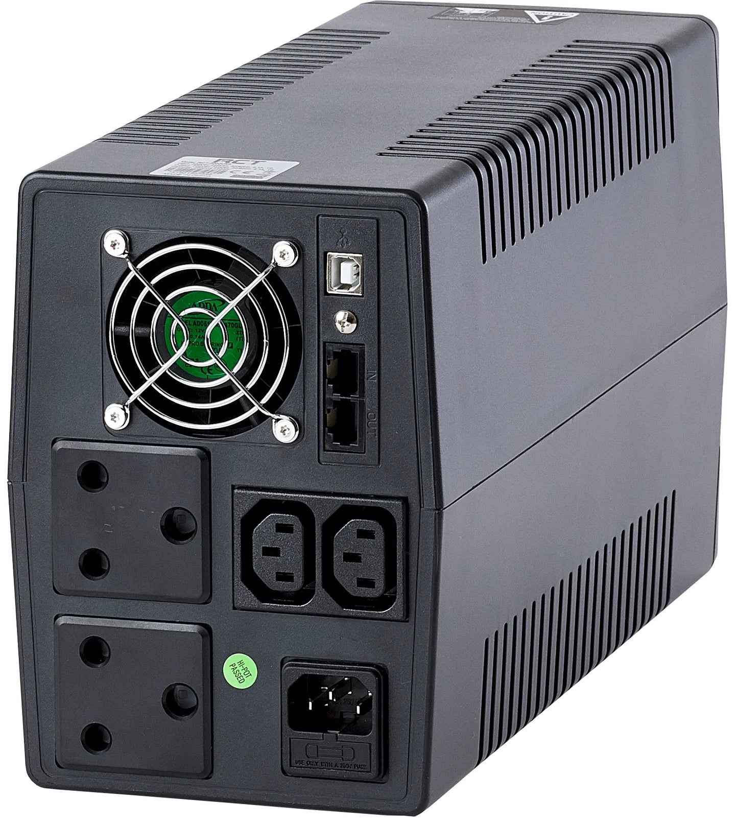 RCT 2000VAS LINE-INTERACTIVE UPS (1200W; LED Indicators; 1 x USB Comm PORT; 2x SA WALL SOCKET BATTERY 6 MONTH WARRANTY ONLY! - Guards On Duty Shop & Security Guards