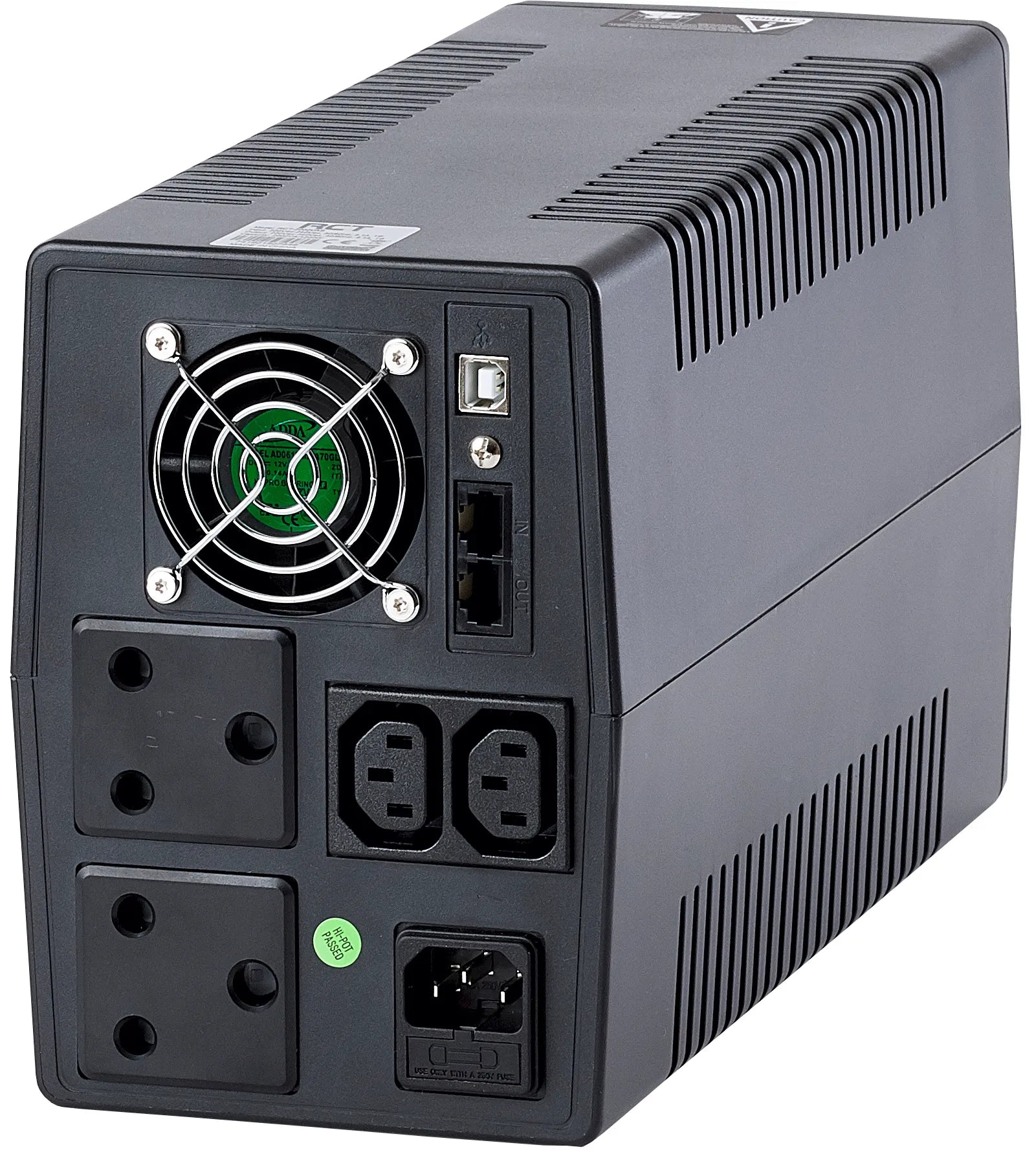 RCT 2000VAS LINE-INTERACTIVE UPS (1200W; LED Indicators; 1 x USB Comm PORT; 2x SA WALL SOCKET BATTERY 6 MONTH WARRANTY ONLY! - Guards On Duty Shop & Security Guards