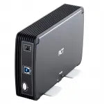 RCT 3.5 SATA external HDD enclosure with USB 3.0 (SuperSpeed up to 5Gbps); supports up to 12TB