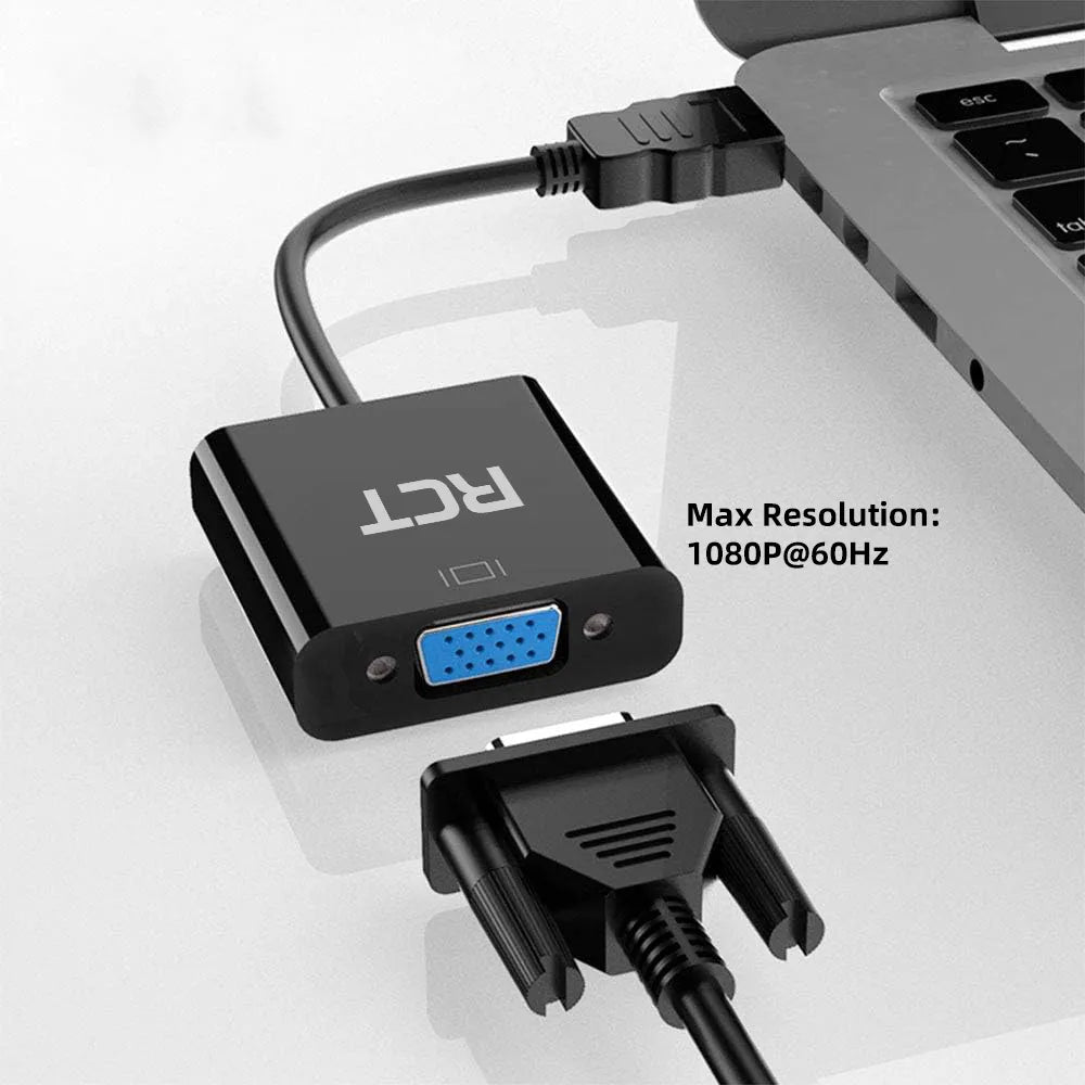 RCT HDMI to VGA (M to F) adapter with audio