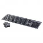 RCT Wireless Keyboard and Mouse Combo | 104-key Slimline Scissor Switch Keyboard | Wireless Optical Mouse; 1200DPI