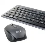 RCT Wireless Keyboard and Mouse Combo | 104-key Slimline Scissor Switch Keyboard | Wireless Optical Mouse; 1200DPI
