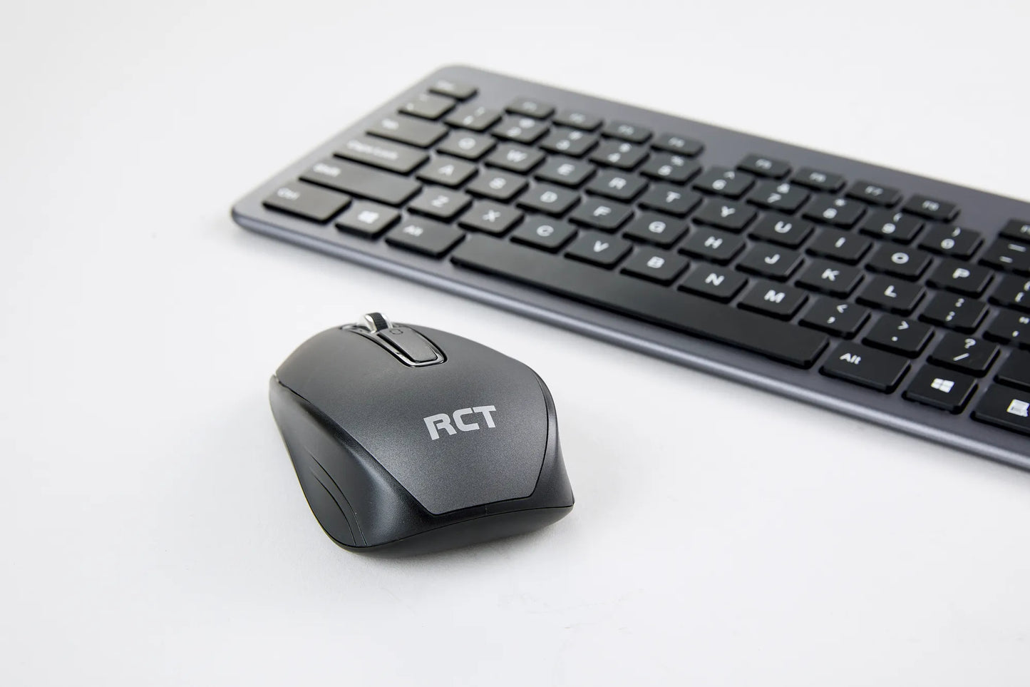 RCT Wireless Keyboard and Mouse Combo | 104-key Slimline Scissor Switch Keyboard | Wireless Optical Mouse; 1200DPI