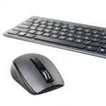 RCT Wireless Keyboard and Mouse Combo | 104-key Slimline Scissor Switch Keyboard | Wireless Optical Mouse; 1200DPI