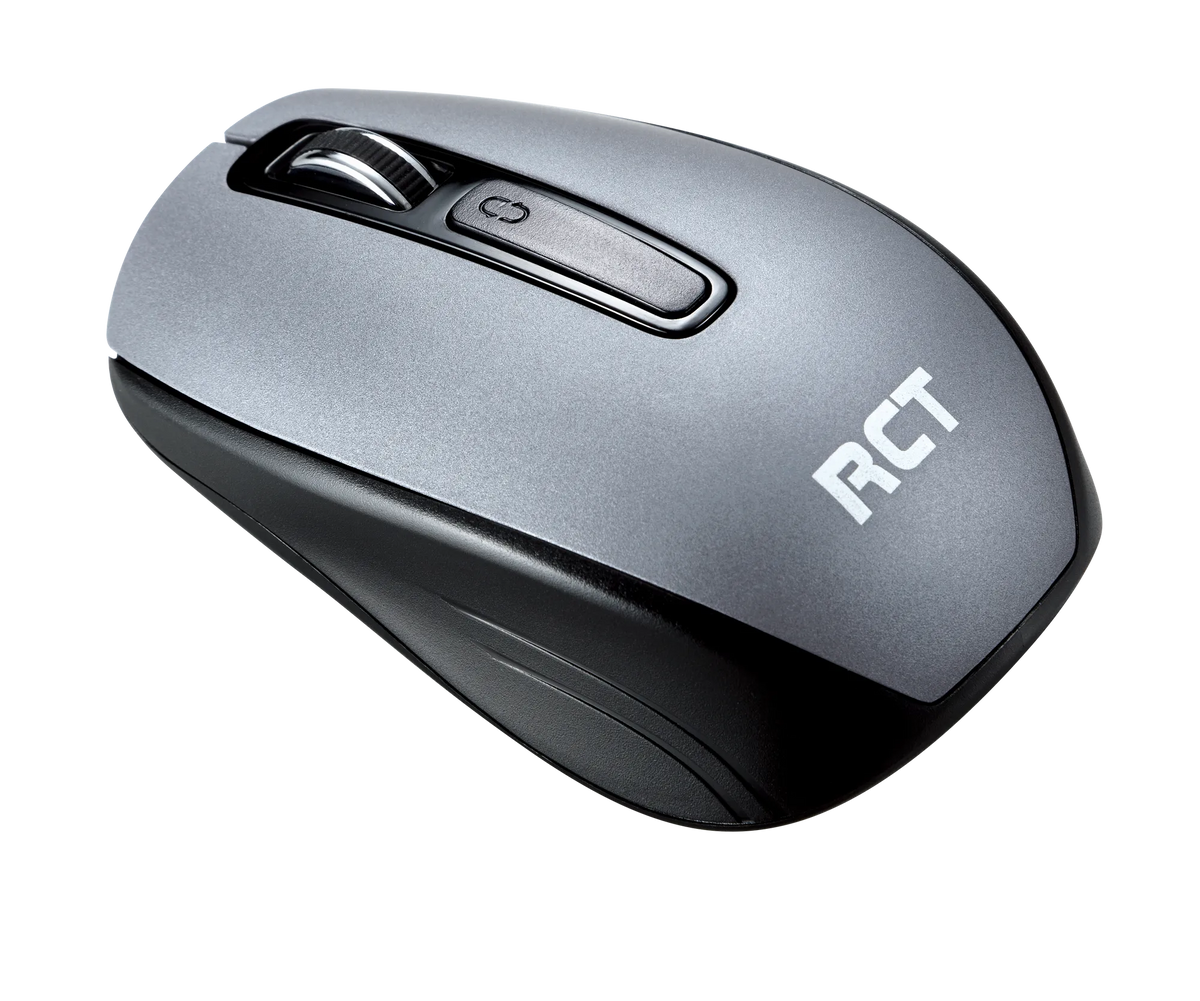 RCT Wireless Keyboard and Mouse Combo | 104-key Slimline Scissor Switch Keyboard | Wireless Optical Mouse; 1200DPI