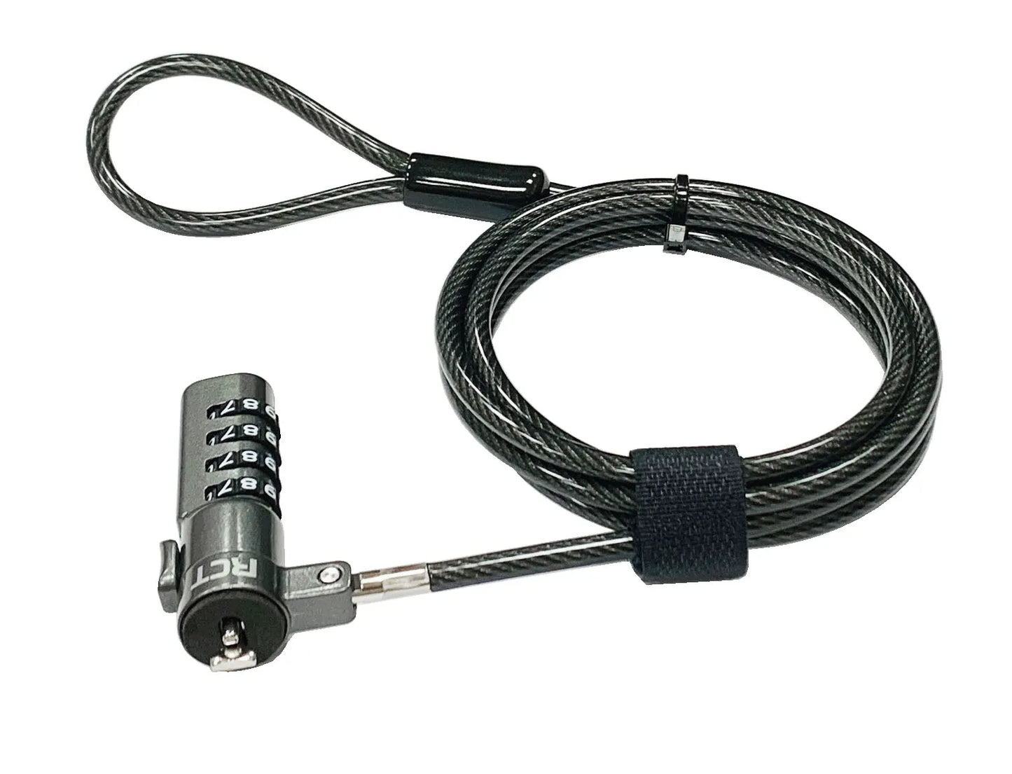 RCT 4 digit notebook security lock; T-Bar compatible with adapter kit; 1.5m