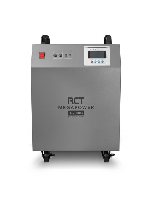 RCT 2KVA/2000W LINE INTERACTIVE UPS INVERTER TROLLEY WITH 2 X 100AH BATTERIES  (Warranty Electronics- 1 year; Battery 6 Month)