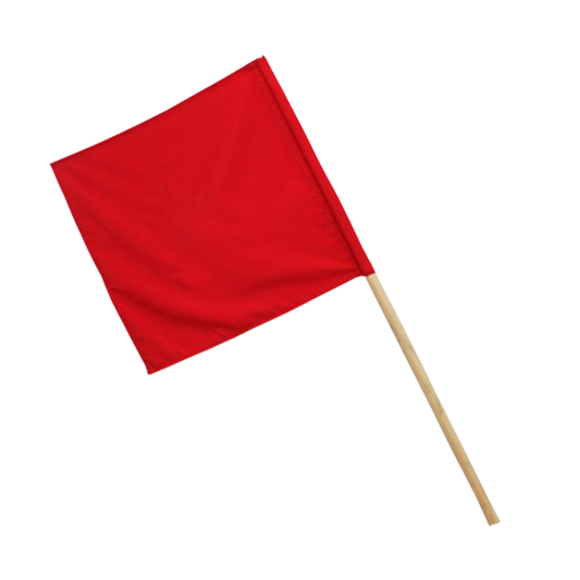 Pinnacle RED FLAG Wooden Handle (Pack of 2)
