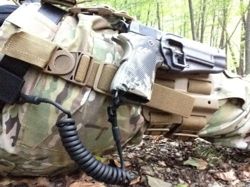 Pistol Lanyard Curly Cord