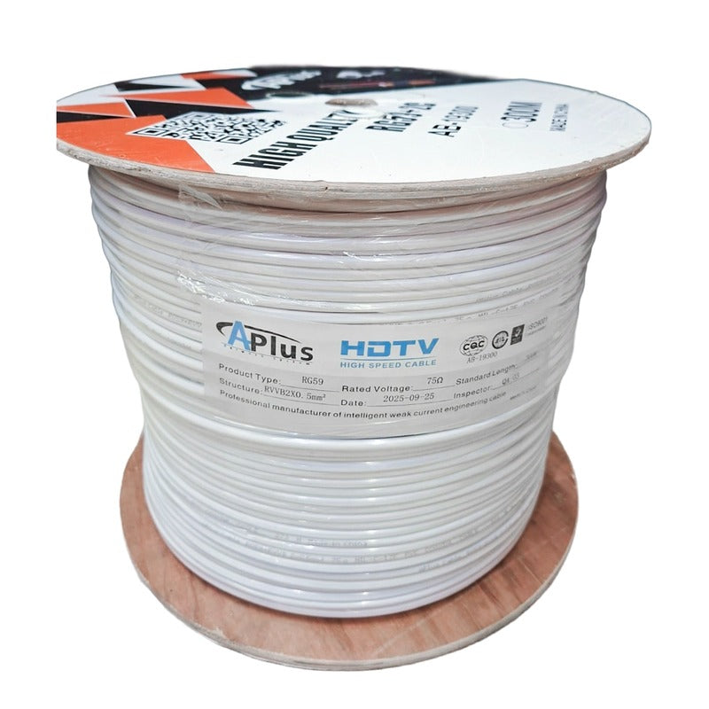 NAT Security - RG59 Powax cable, 0.75mm Power, 300M