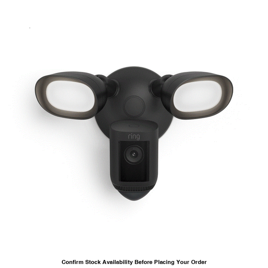 RING - FLOODLIGHT CAM WIRED PRO - BLACK - MEA - Guards On Duty Shop