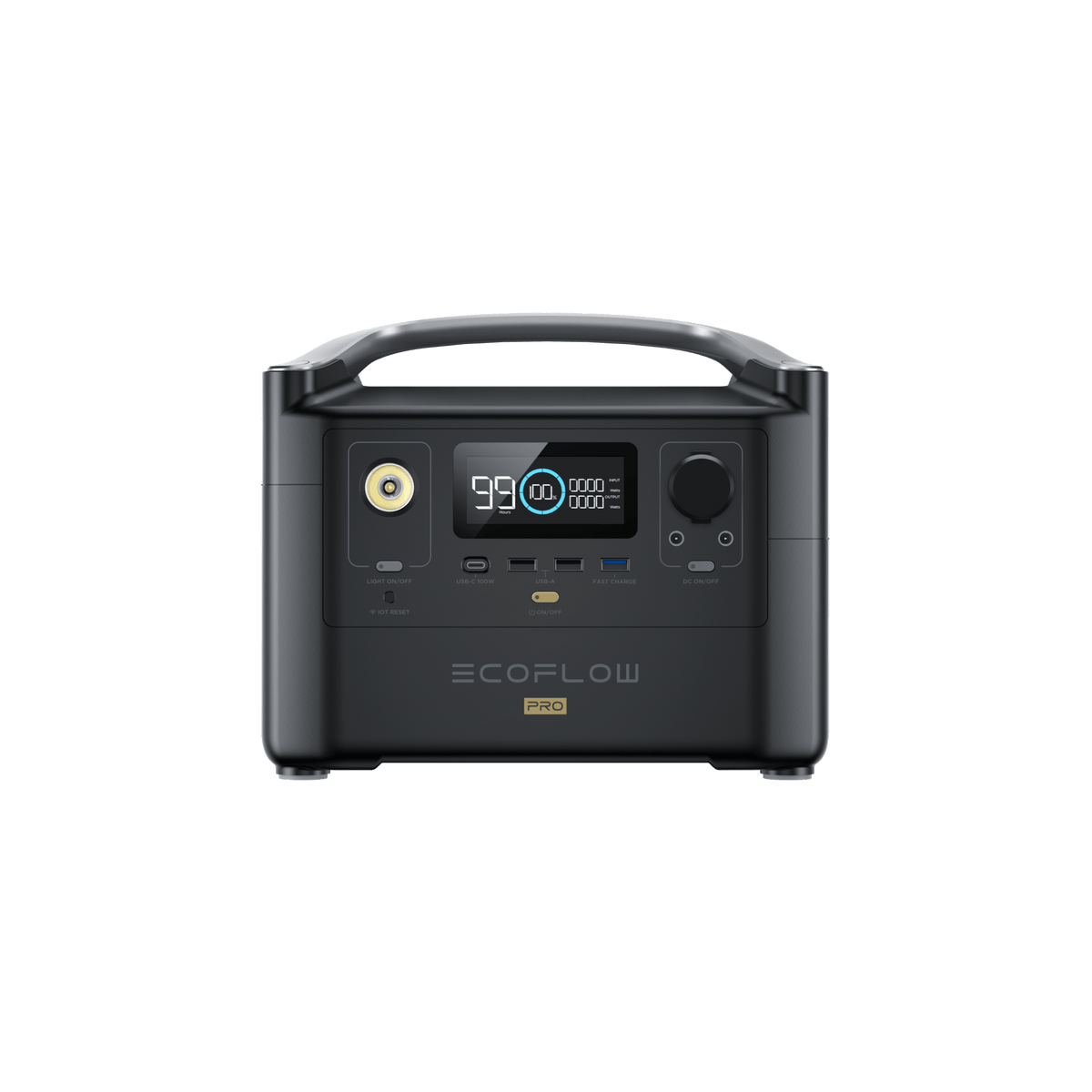 ECOFLOW RIVER PRO Portable Power Station - 720Wh Battery - 600W output; 200W Solar charger. SA Socket