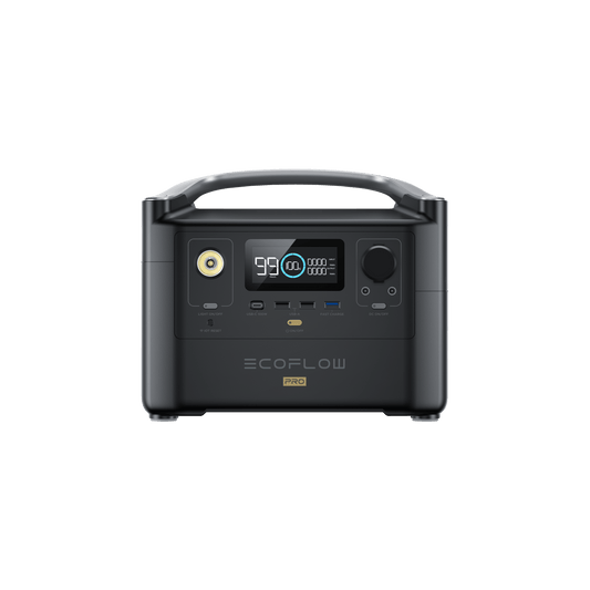 ECOFLOW RIVER PRO Portable Power Station - 720Wh Battery - 600W output; 200W Solar charger. SA Socket
