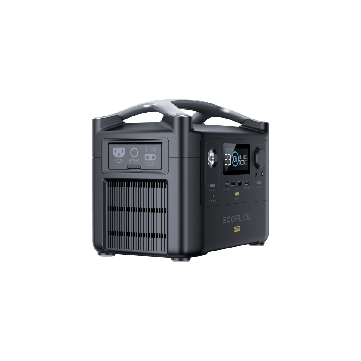 ECOFLOW RIVER PRO Portable Power Station - 720Wh Battery - 600W output; 200W Solar charger. SA Socket
