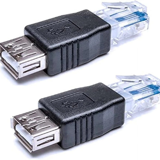 Rj45 Duplex Adapter- 1 x Male , 2 x Female