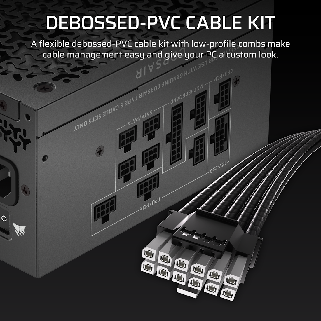 Corsair RM Series™ RM850x Shift — 850 Watt 80 PLUS Gold Fully Modular ATX PSU; ATX 3.1; PCI-E 5.1; 10yr Warranty