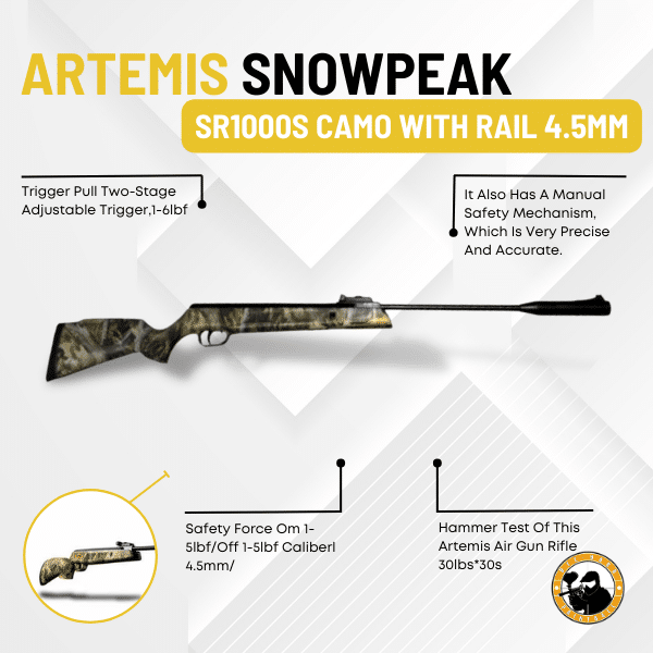 Artemis Camo 4.5mm Air Rifle – SR1000S - Guards On Duty Shop