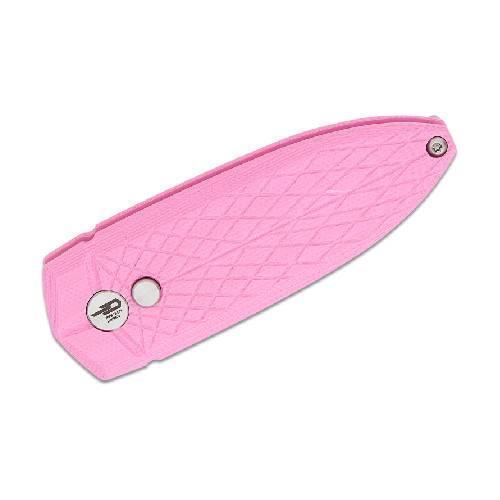 BESTECH BG57A-2 Ququ Button Lock Folder, Pink G10 Guards On Duty Security