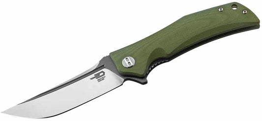 Bestech Scimitar BG05B-2 Green G10 Handle Folding Knife - Guards On Duty Shop
