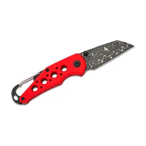 CIVIVI Pragma Red Aluminum Handle Damascus Blade - C23062B-DS1 - Guards On Duty Shop