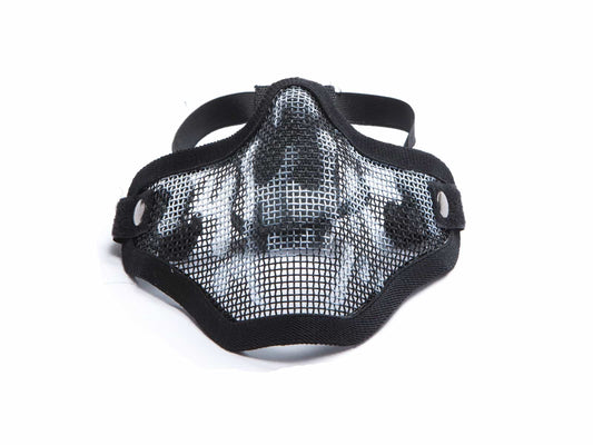 ASG 18046 MESH MASK METAL LOWER HALF BLACK SKULL - Guards On Duty Shop & Security Guards