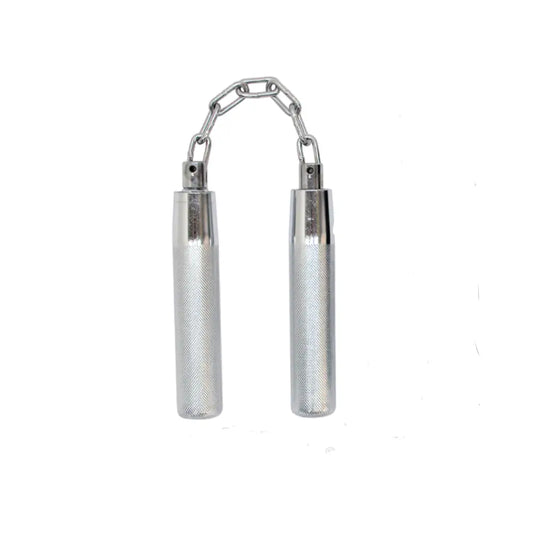 METAL NUNCHAKU CHROME, 11″ THREE SECTION – D318CS - Guards On Duty Shop