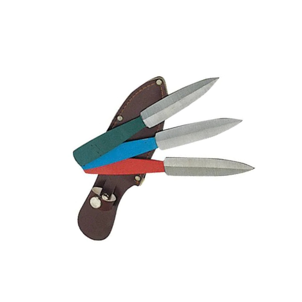 3-PCS CARBON STEEL THROWING KNIVES WITH SHEATH - Guards On Duty Shop