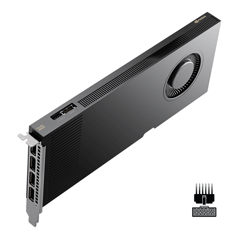 PNY nVIDIA RTX PRO 4000 24GB GDDR7 ECC 192bit/ 4x DP2.1b Single slot 140W