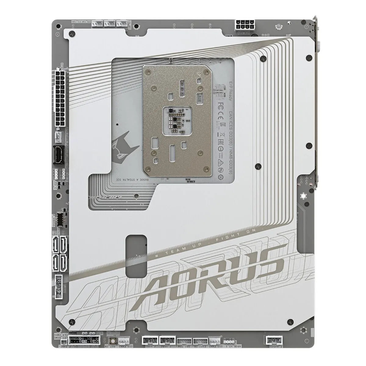 GIGABYTE Motherboard AMD B650 Aorus Stealth Chipset for AMD AM5; 4x DDR5; 3x M2; HDMI/DP/USB Type-C®; ATX.
