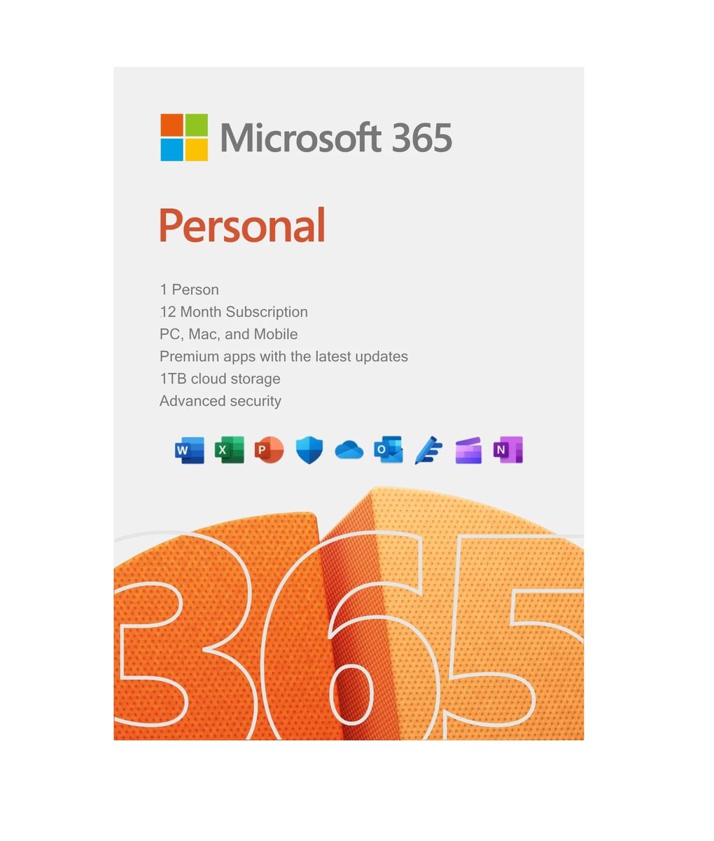 Microsoft 365 Personal- Download. 1 Yr Subscr Africa Only. Min OS Windows 10 - must be invoiced with any Windows PC/Laptop