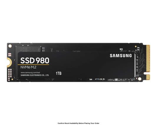 SAMSUNG 980 500GB NVME SSD - READ SPEED UP TO 3100MB/S, WRITE SPEED TO UP 2600MB/S, RANDOM READ UP TO 400000 IOPS, RANDOM WRITE UP TO 470000 IOPS, PCIE 3.0 X4, NVME 1.4, V-NAND 3BIT MLC, PABLO CONTROLLER, HMB (HOST MEMORY BUFFER) 5 YEAR CARRY-IN WARRANTY - Guards On Duty Shop