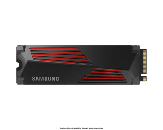 SAMSUNG 990 PRO 2 TB NVME SSD W/HEATSINK - READ SPEED UP TO 7450 MB/S, WRITE SPEED TO UP 6900 MB/S, RANDOM READ UP TO 1400000 IOPS, RANDOM WRITE UP TO 1550000 IOPS, PCIE 4.0 X4, NVME 2.0, V-NAND 3BIT MLC, IN-HOUSE CONTROLLER, 2GB LOW POWER DDR4, 1200TBW 5 - Guards On Duty Shop